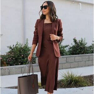 NWT The Greenwich Blazer in Linen size 2 Ann Taylor